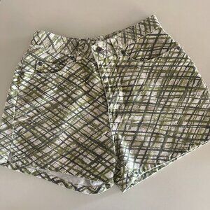 Vintage Plaid Canyon River Blue retro 90s shorts